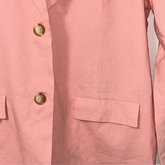 Charlie Holiday Pink Cotton Oversized
Blazer(Size 6) - Picture 6 of 8